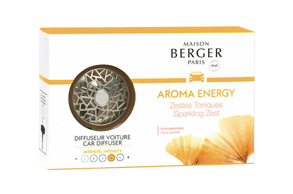 Maison Berger - Autóillatosító Szett Aroma - Aroma Energy-Ragyogó Életkedv
