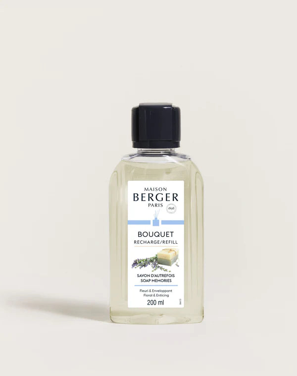 Maison Berger - Pálcás Diffúzor Utántöltő 200ml - Szappanos Emlékek