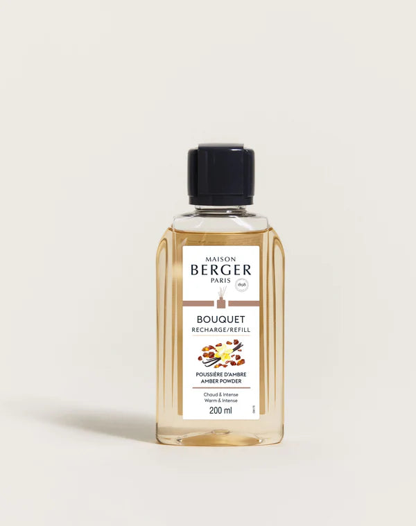 Maison Berger - Pálcás Diffúzor Utántöltő 200ml - Púderes Ámbra